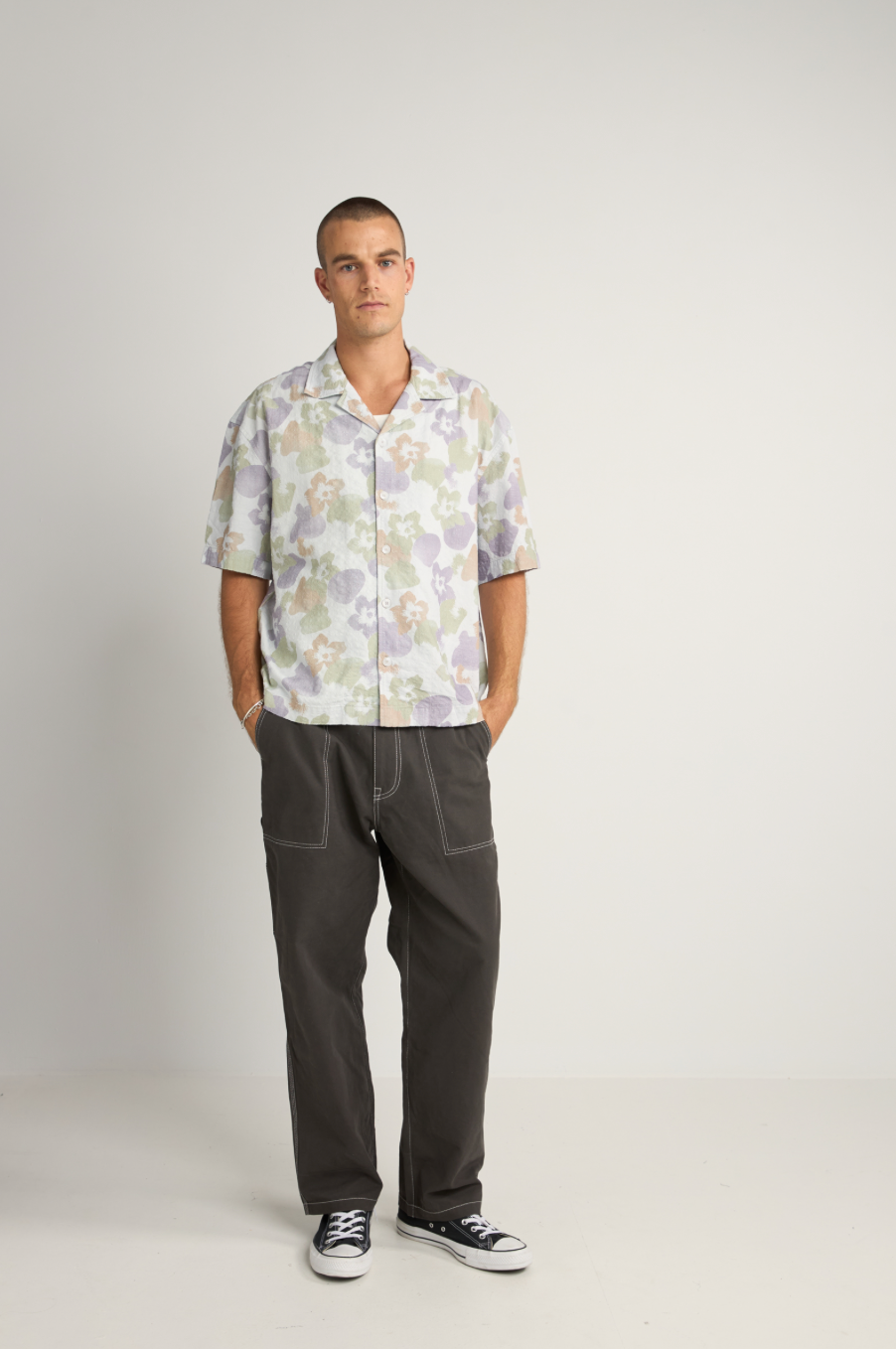 Rhythm Relaxed Floral Camo Shirt