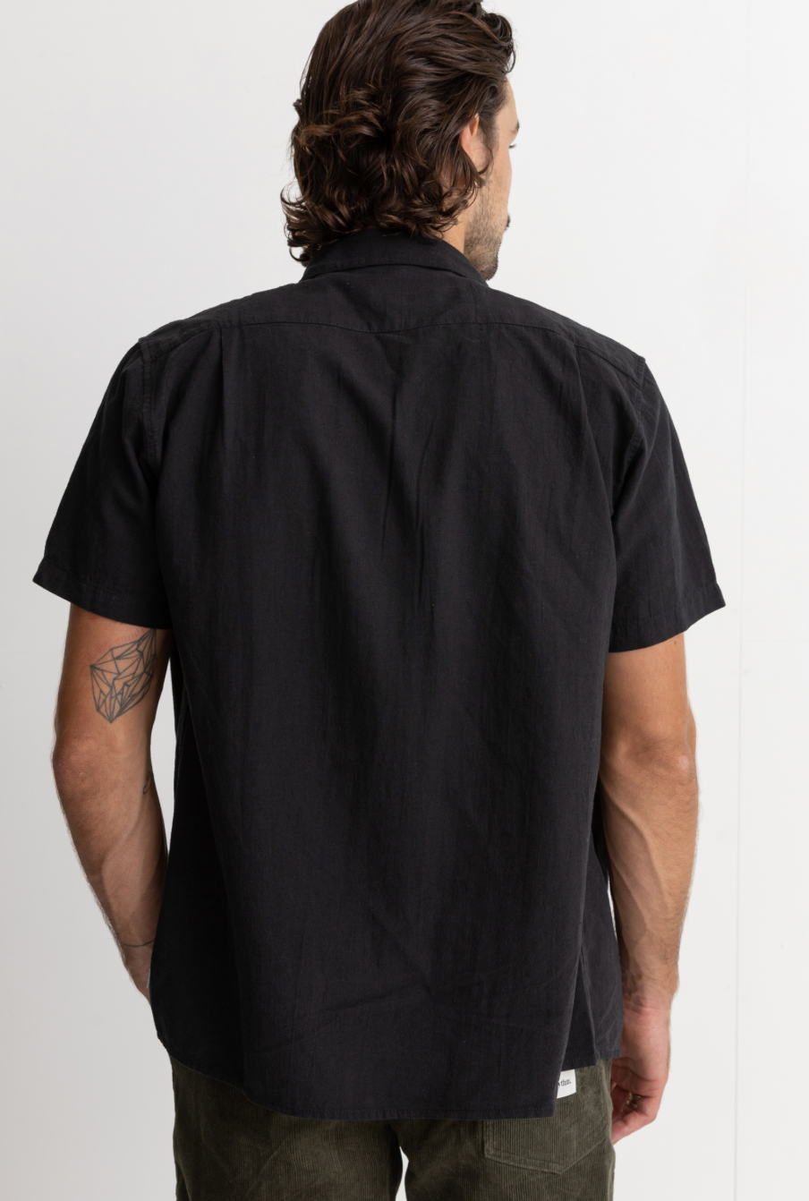 Rhythm Classic Linen Shirt-Vintage Black