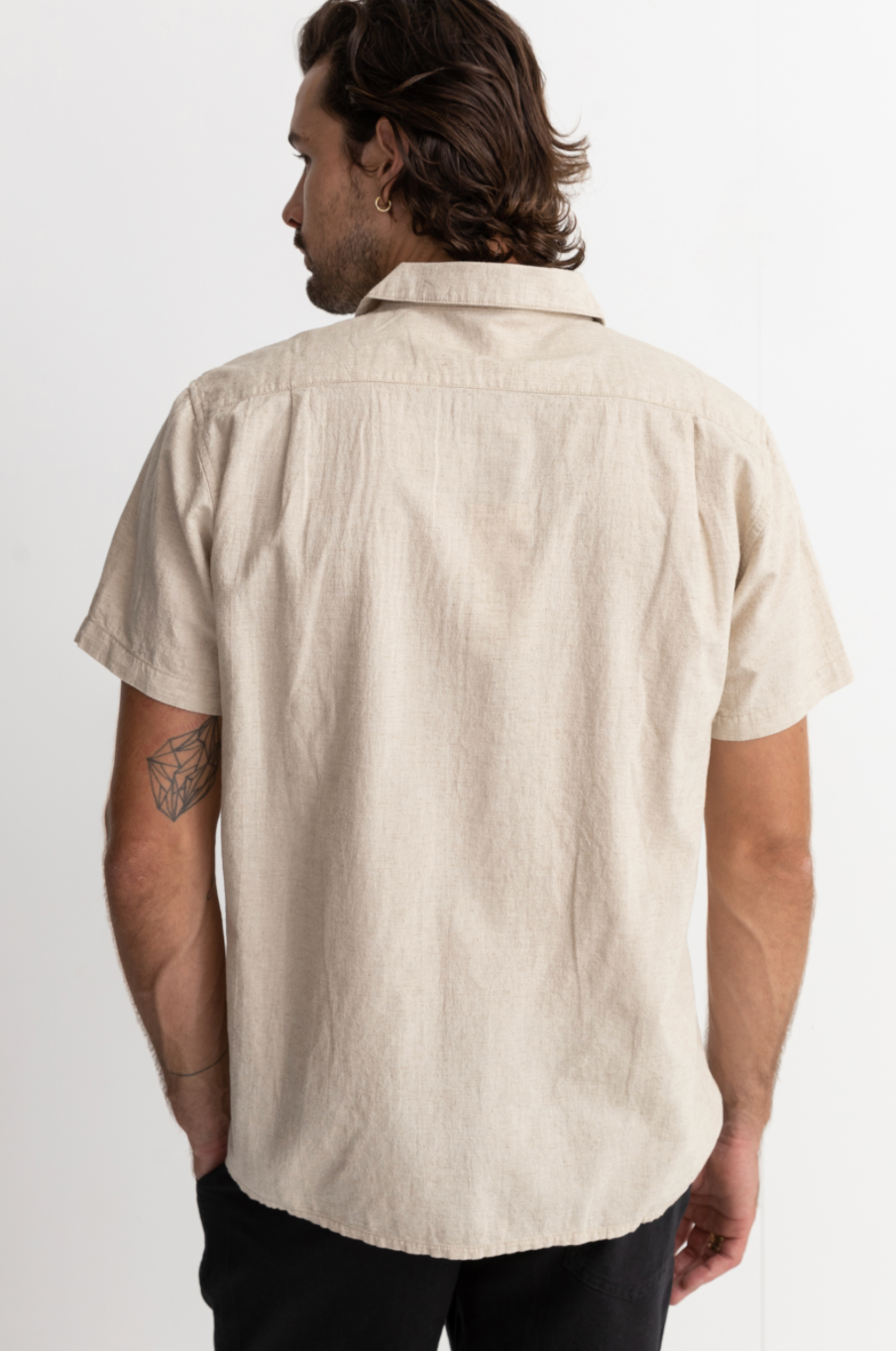 Rhythm Classic Linen Shirt-Vintage Sand