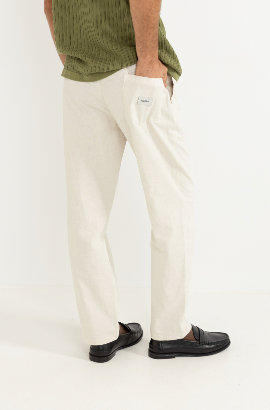 Rhythm Linen Jam Pant-Bone