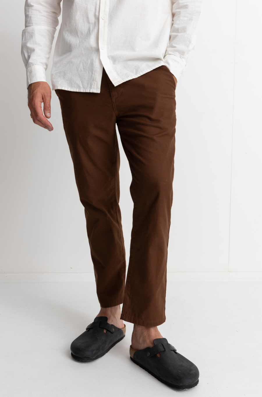 Rhythm Classic Fatigue Pant-Chocolate