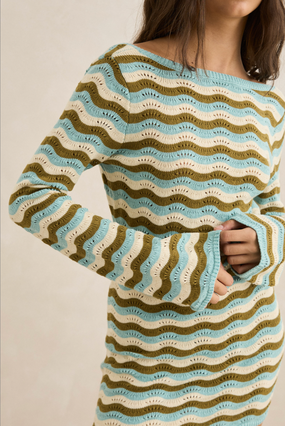 Rhythm Whispering Tides Knit Mini Dress