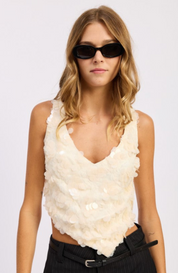 Sleeveless Sequin Top