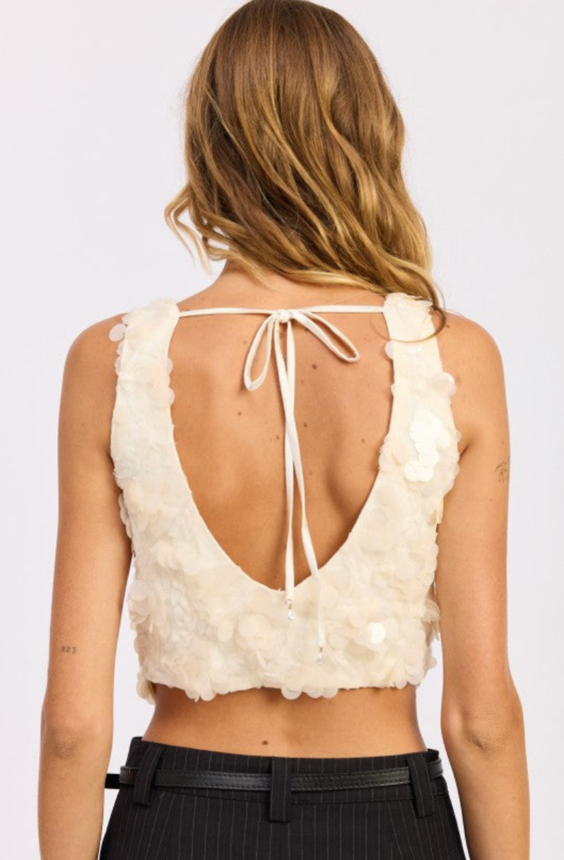 Sleeveless Sequin Top