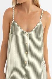 Rhythm Cove Stripe Adjustable Romper
