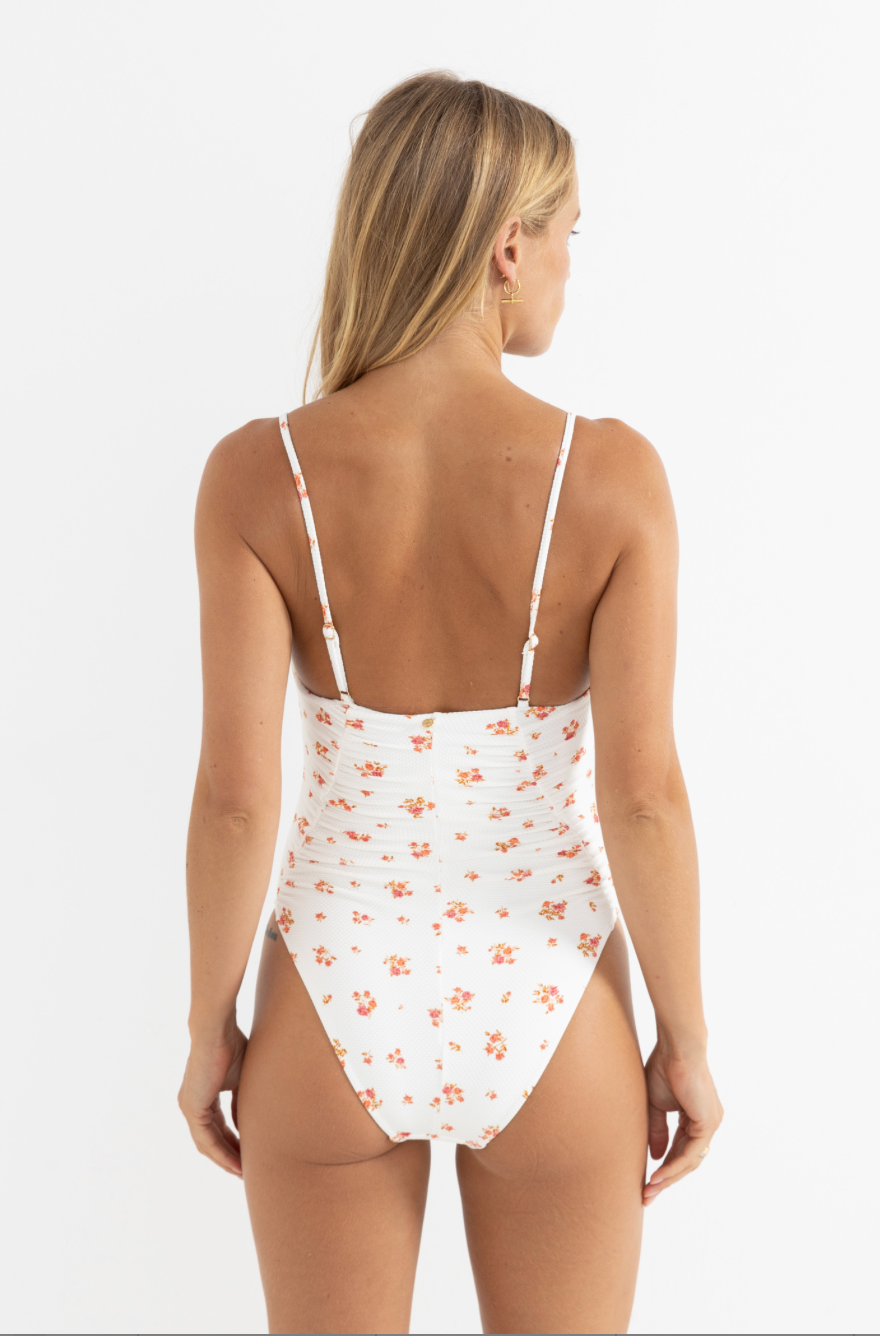 Rhythm Rosie Floral Scrunched Side One Piece