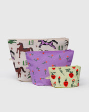 Baggu Go Pouch Set- Painted Prairie