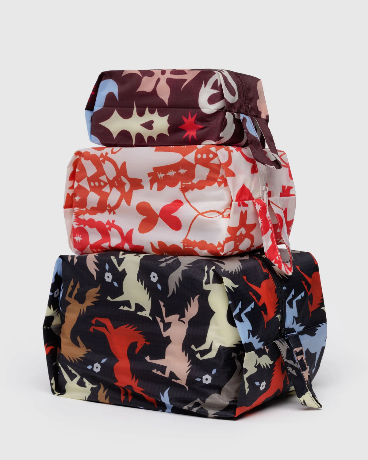Baggu 3D Zip Set- Western Cut Outs