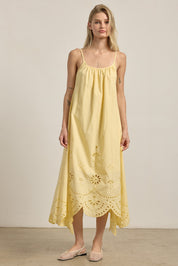 Yellow Embroidered Dress
