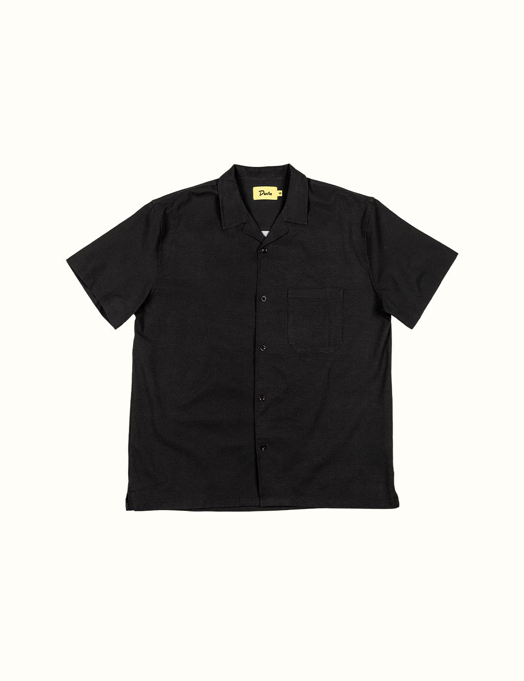 Duvin Basics Leisure Stretch Buttonup Black