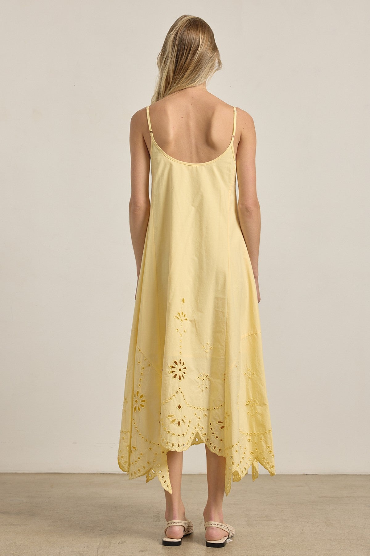 Yellow Embroidered Dress