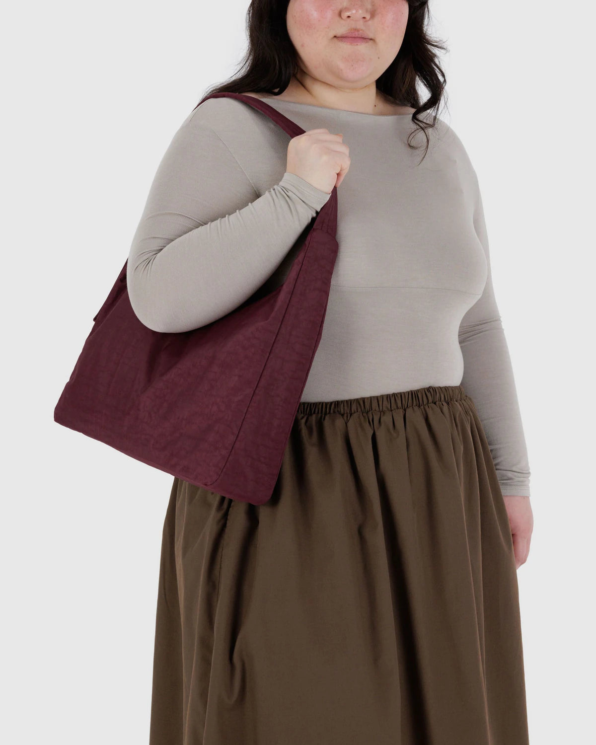 Baggu Nylon Shoulder Bag - Mahogany