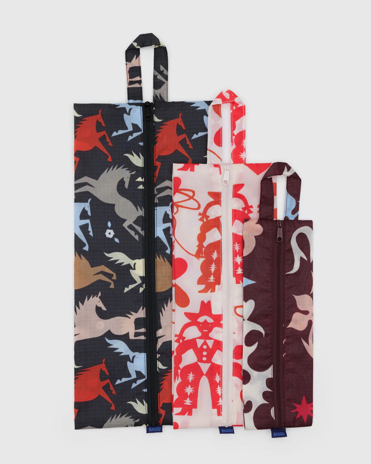 Baggu 3D Zip Set- Western Cut Outs