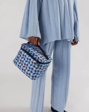 Baggu Puffy Lunch Bag- Wavy Gingham Blue | Collective Request 