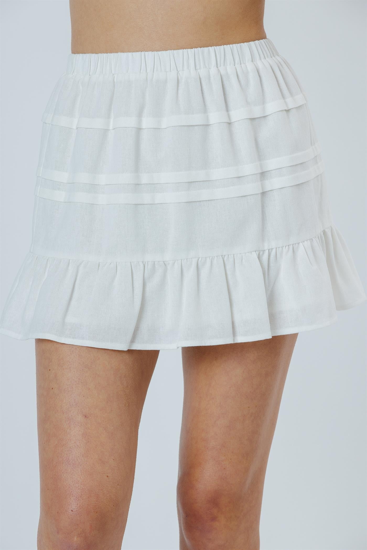 Ivory Mini Skirt