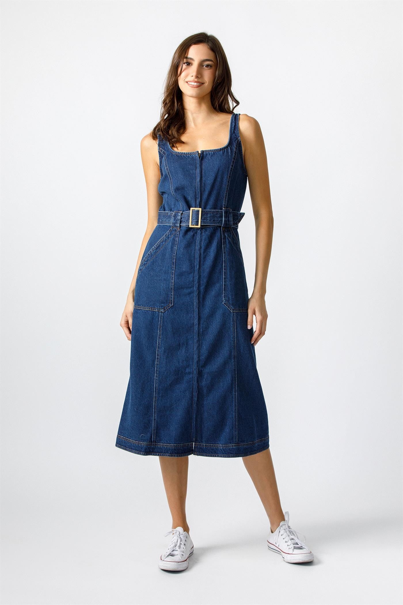 Denim Midi Dress