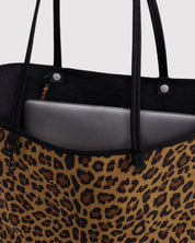 BAGGU Leopard Large Nylon Reversible Tote