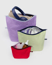 Baggu Go Pouch Set- Kaleidoscope Mix