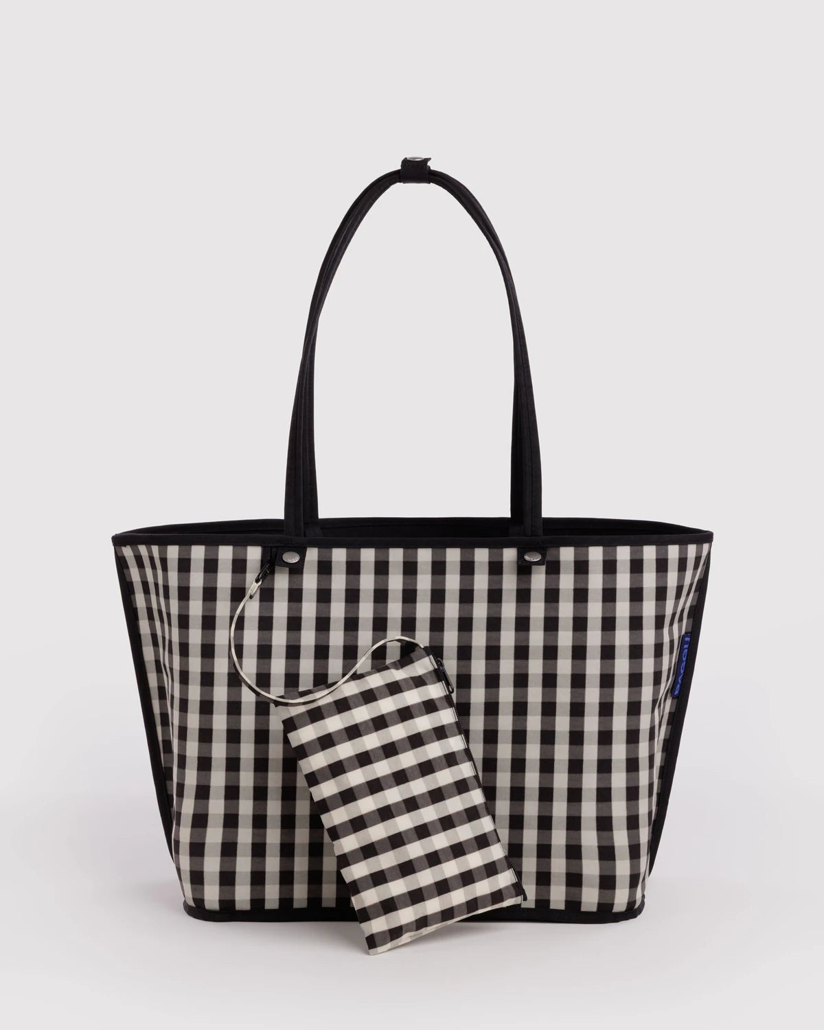 BAGGU Black Large Nylon Reversible Tote