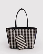 BAGGU Black Large Nylon Reversible Tote