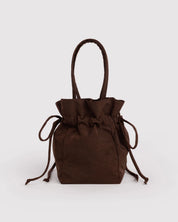 BAGGU Coffee Nylon Drawstring Bag
