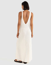 Rhythm Scallop Knit Maxi Dress
