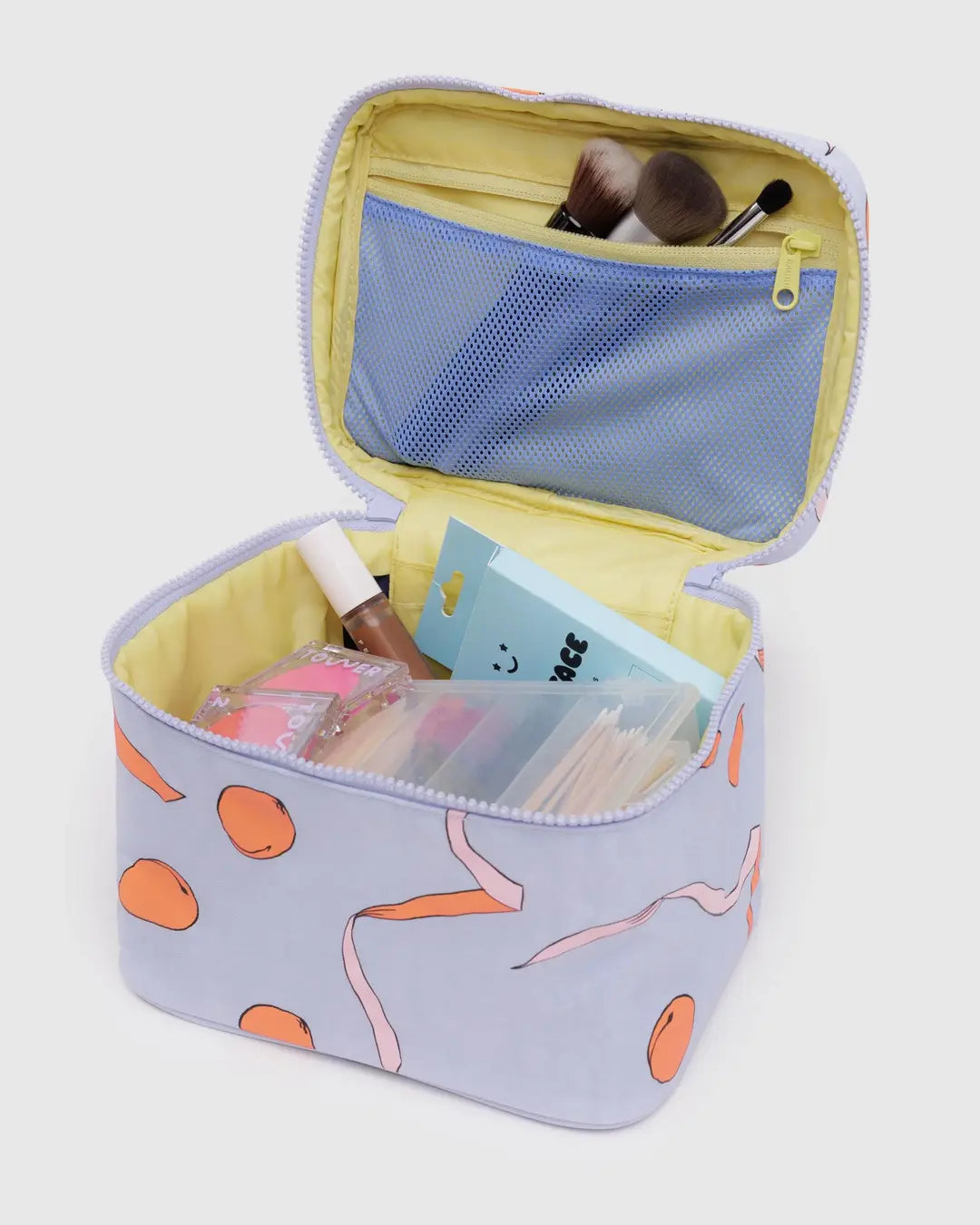 Baggu Large Cosmetic Case- Apricots & Ribbons | Collective Request 