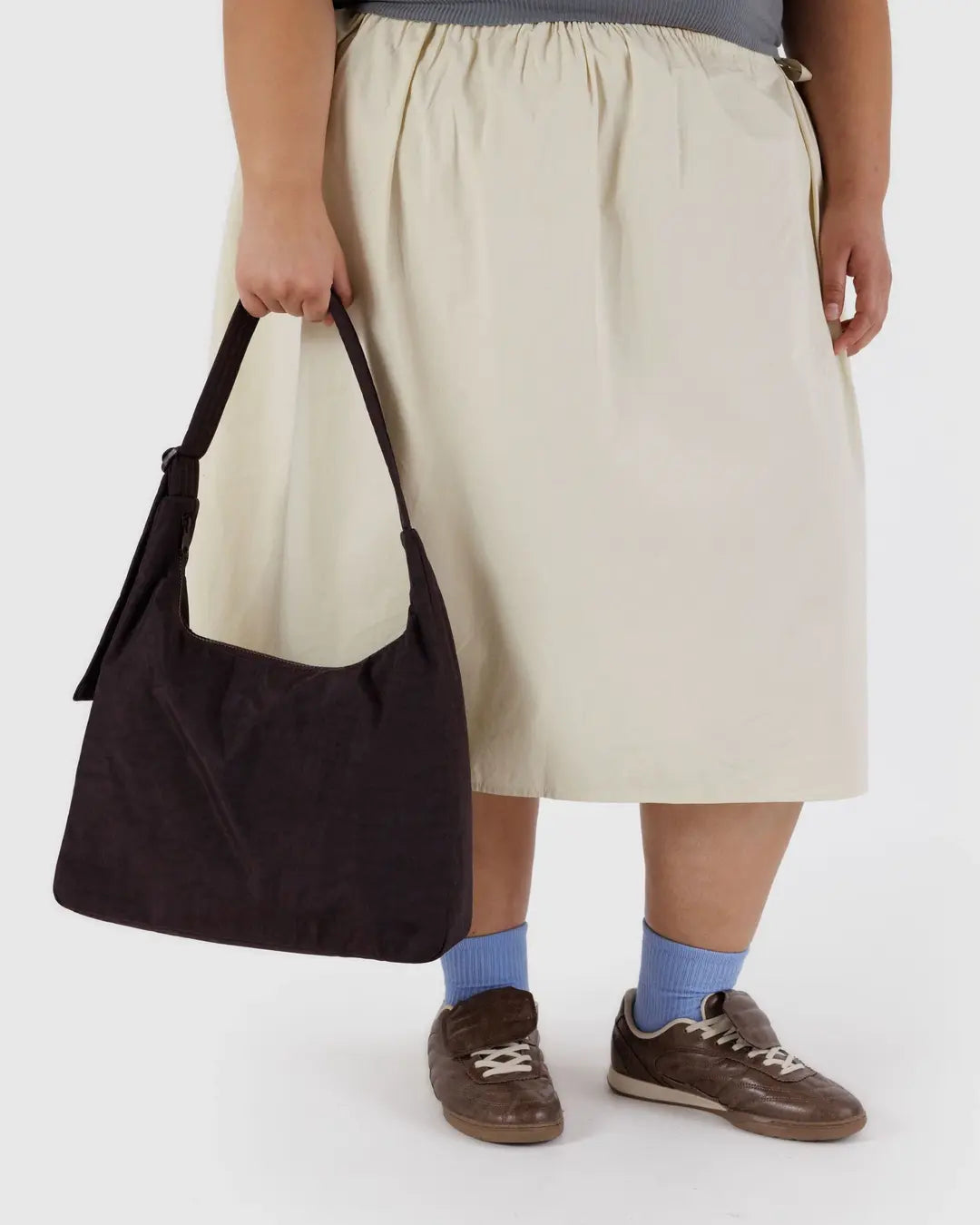 Baggu Nylon Shoulder Bag-Chocolate Plum