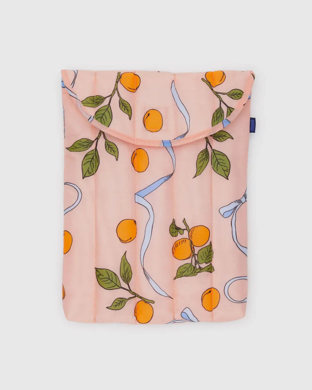 Baggu Puffy Laptop Sleeve 13"/14"- Apricots & Ribbons