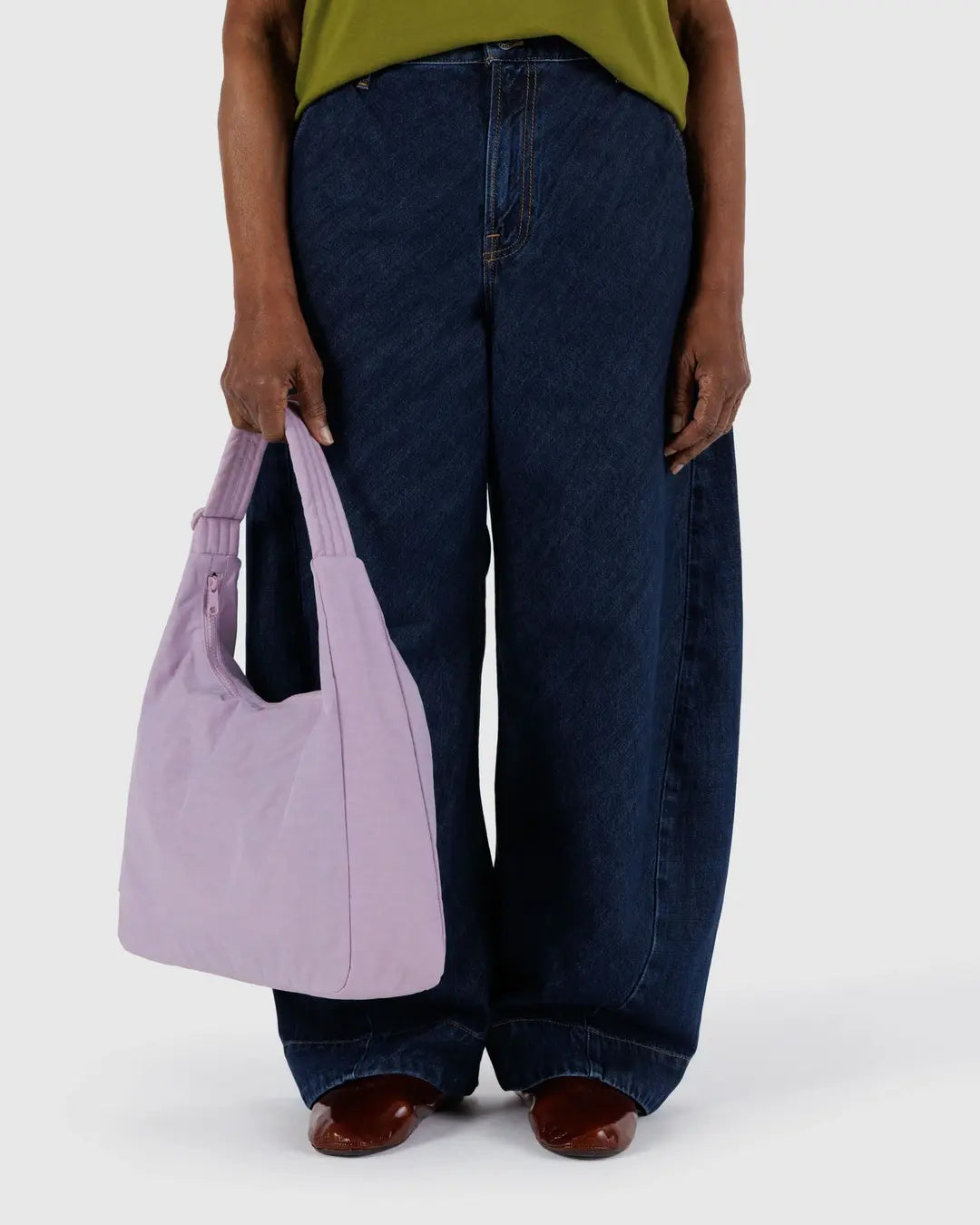 Baggu Nylon Shoulder Bag-Dusty Pink
