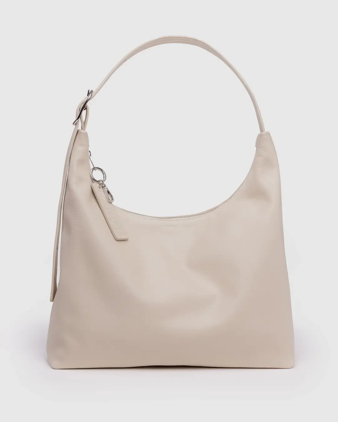 Baggu Recycled Leather Shoulder Bag-Stone