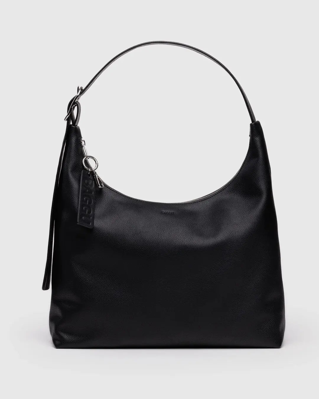 Baggu Recycled Leather Shoulder Bag-Black