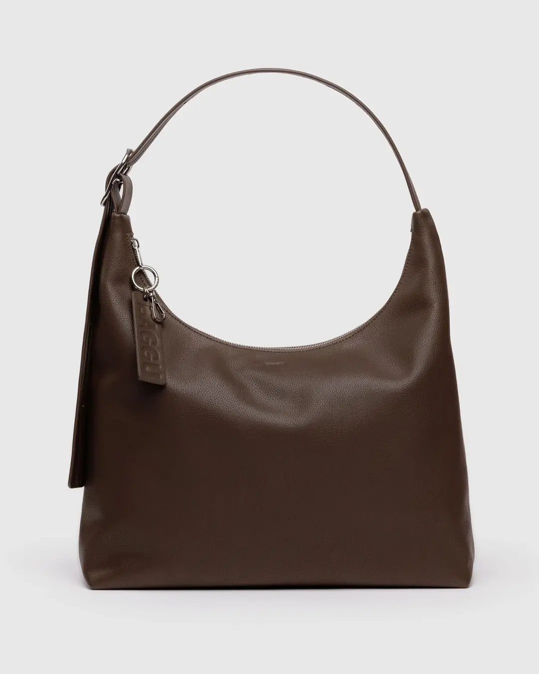 Baggu Recycled Leather Shoulder Bag-Brown