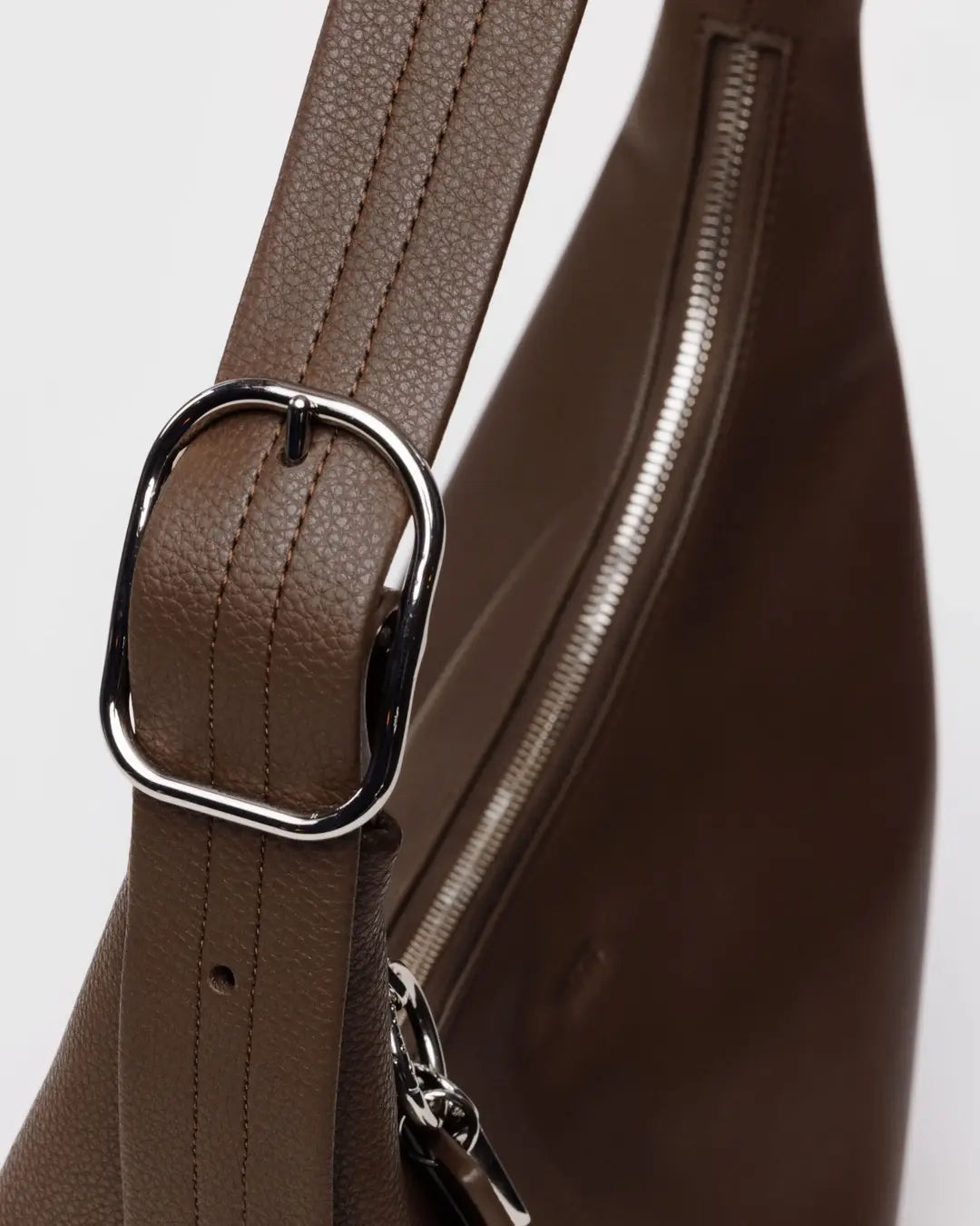 Baggu Recycled Leather Shoulder Bag-Brown