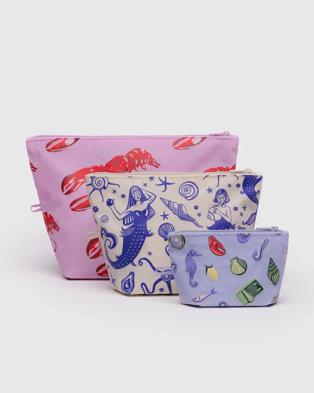 Baggu Go Pouch Set- Sea Creatures