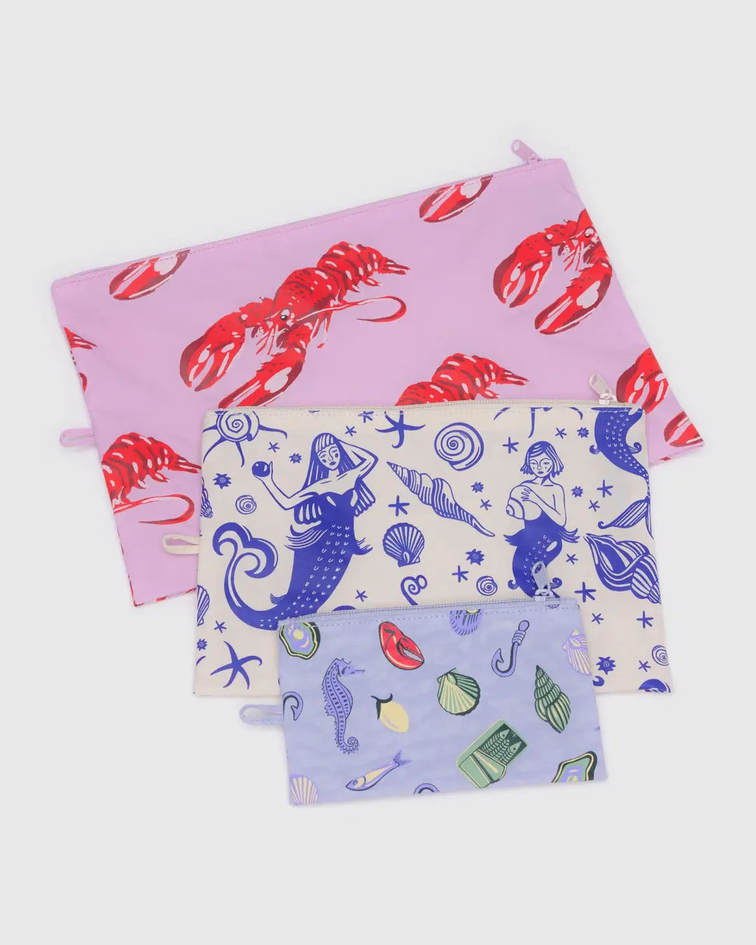Baggu Go Pouch Set- Sea Creatures