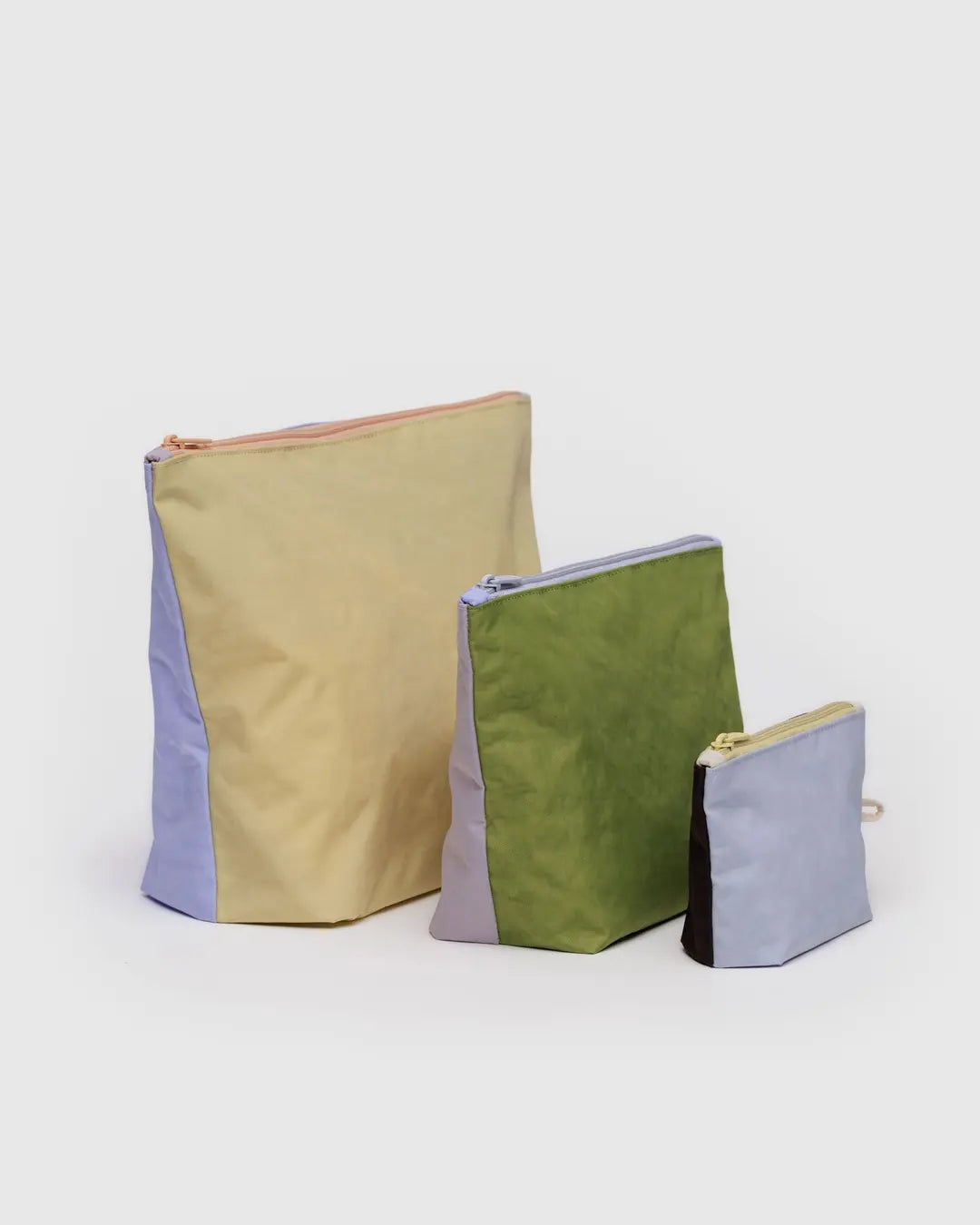 Baggu Go Pouch Set- Pastels Colorblock