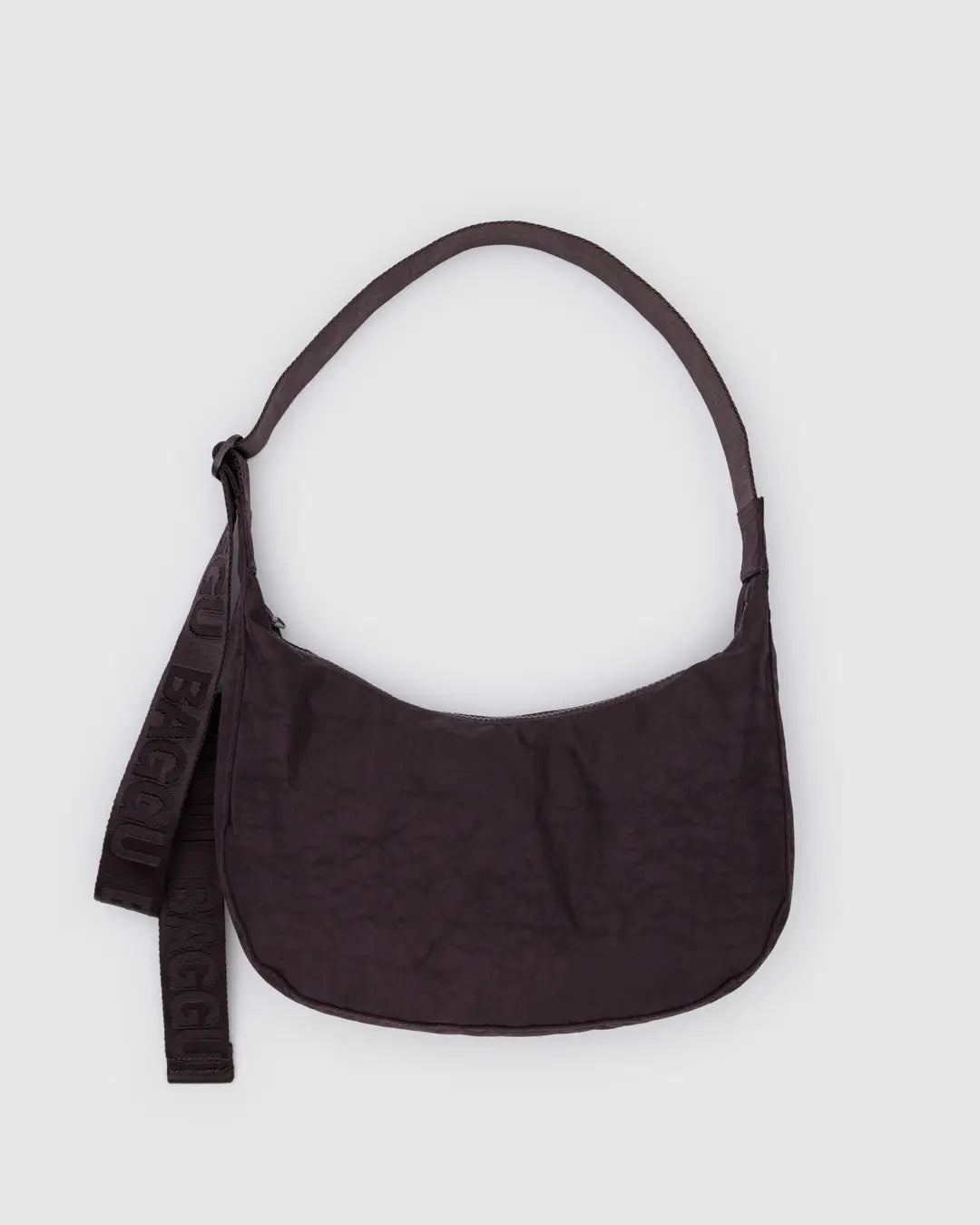 Baggu Medium Nylon Crescent Bag- Chocolate Plum | Collective Request 