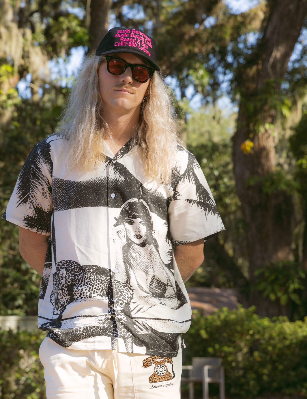 Duvin Pool Cat Button Up