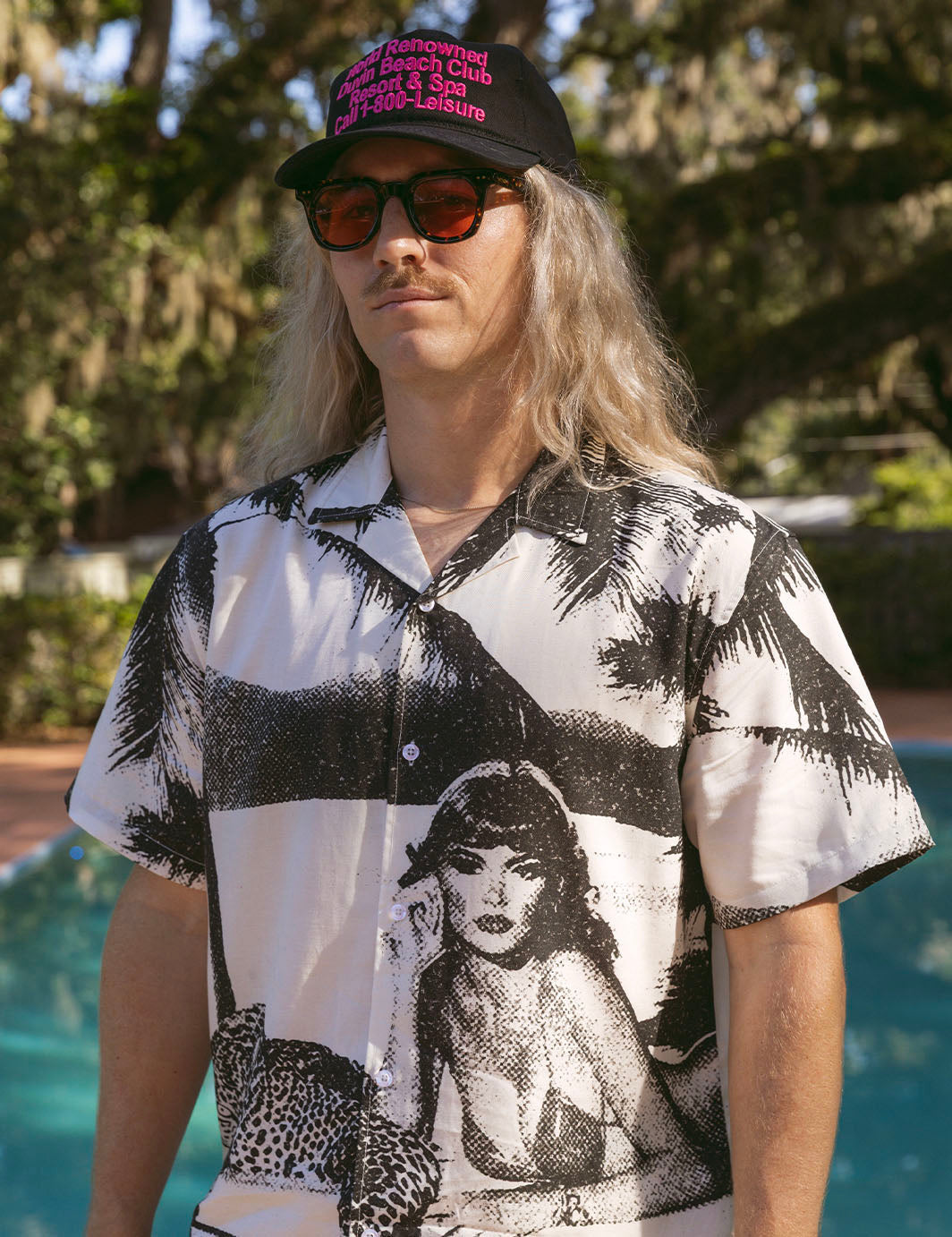 Duvin Pool Cat Button Up