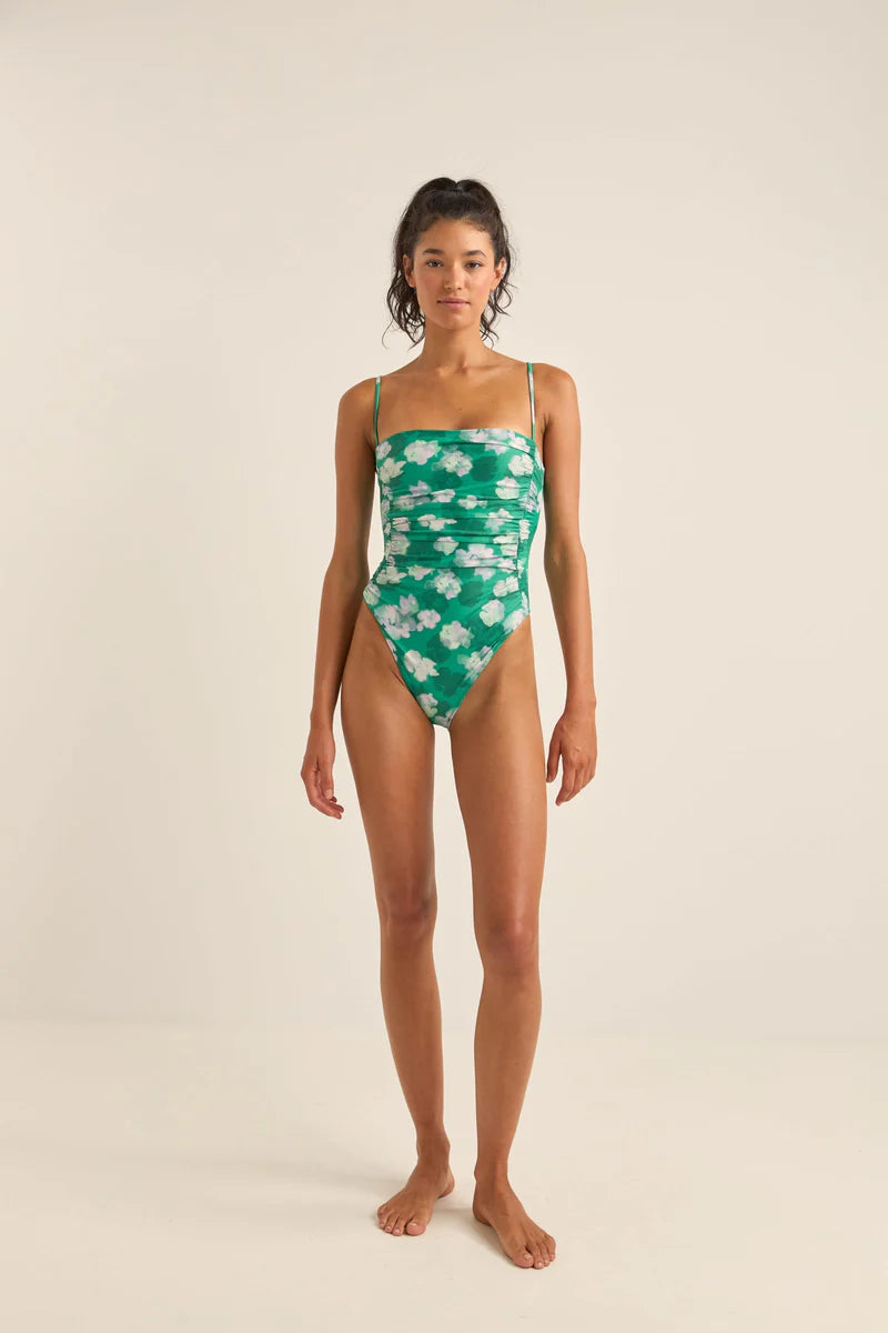 Rhythm Bonita Floral Scrunched Side One Piece | Collective Request 