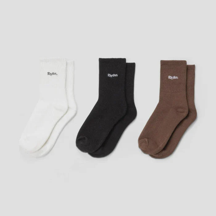 Rhythm Essential 3-Pack Crew Sock