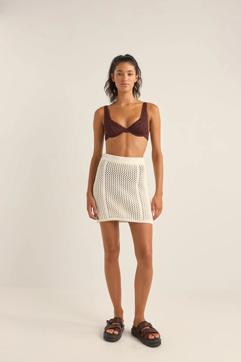 Rhythm Seashell Knit Mini Skirt | Collective Request 