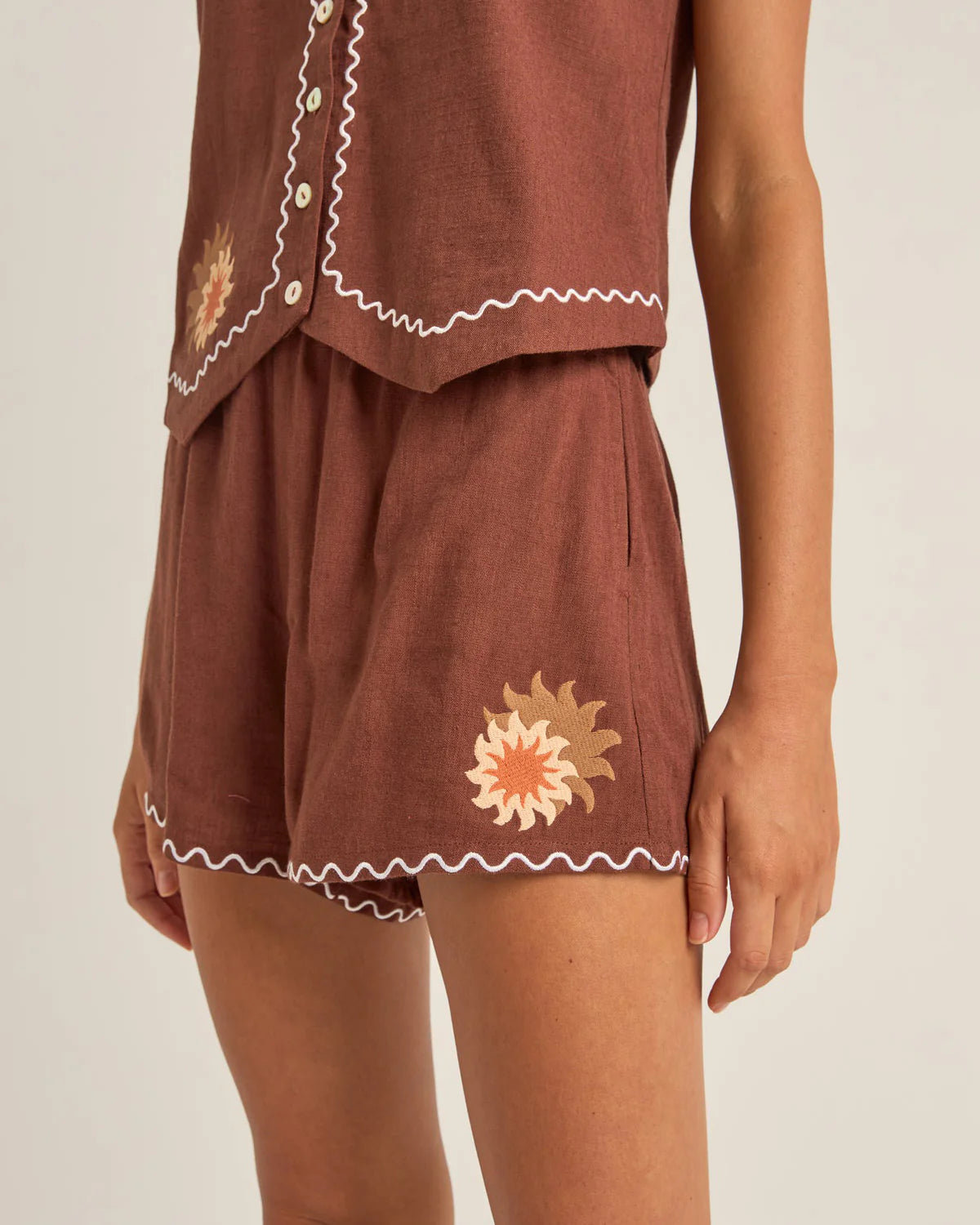 Rhythm Solis Embroidered Short