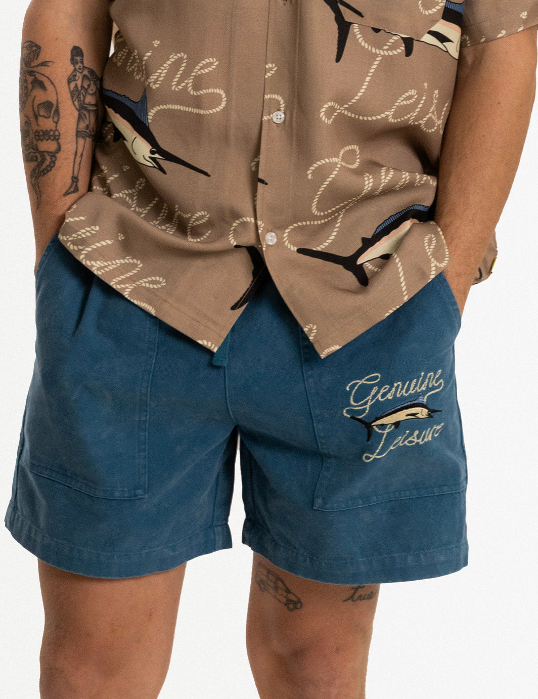Duvin Catch of the Day Walk Short-Blue