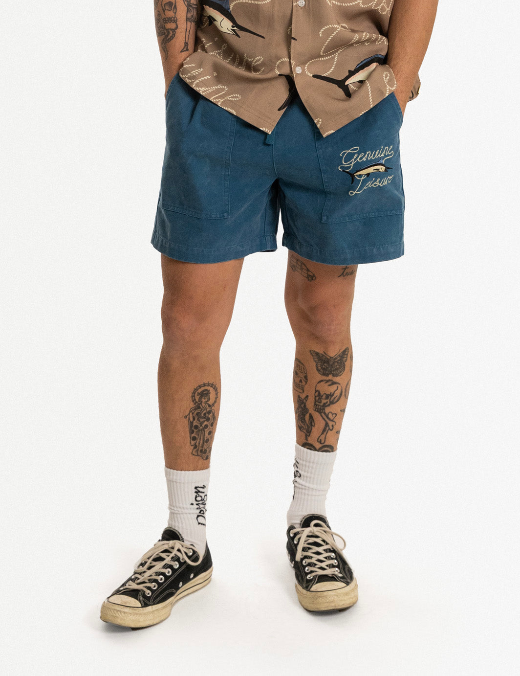 Duvin Catch of the Day Walk Short-Blue