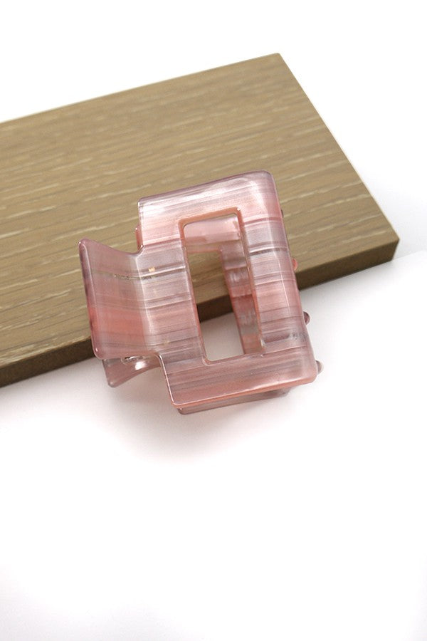 Berry Modern Cellulose Square Hair Claw Clips | Collective Request 
