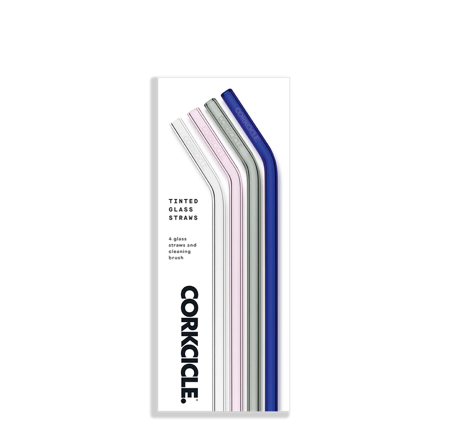 Corkcicle Straw Set Glass Multicolor | Collective Request 