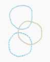 Poppy Gem Bracelet Set - Blue Lace Agate | Collective Request 