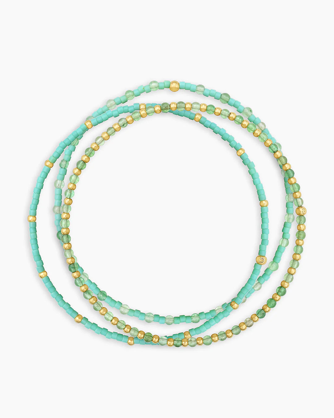 Poppy Gem Bracelet Set - Aventurine | Collective Request 